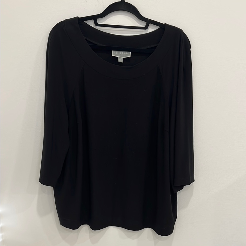 Elegant Black Long Sleeve Top by Eileen Fisher